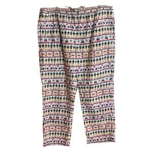 Hanna Andersson Elf "Raised By Elves" Graphic Pajama Pants‎ Christmas Holiday XL